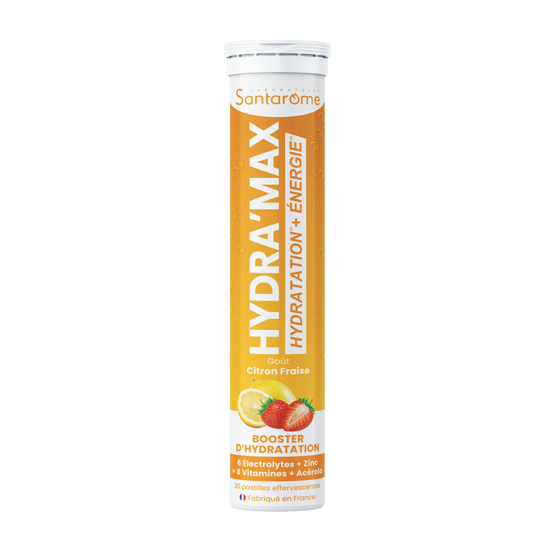 HYDRA'MAX Citron Fraise - 20 pastilles hydratation